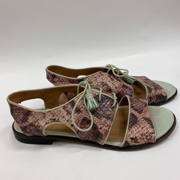 SCHULER and sons Philadelphia snake skin sandals - Picture 6 of 6
